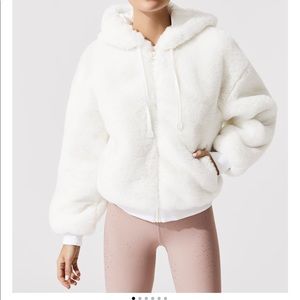 Brand new Blanc noir aspen faux fur jacket